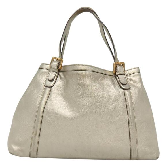 GUCCI Interlocking Tote Bag Leather Gold - Picture 3 of 16